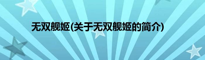 无双舰姬(关于无双舰姬的简介)